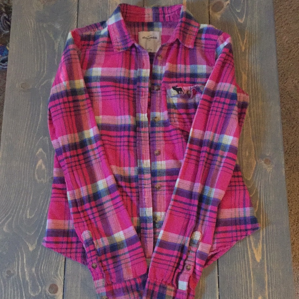 Girls plaid flannel